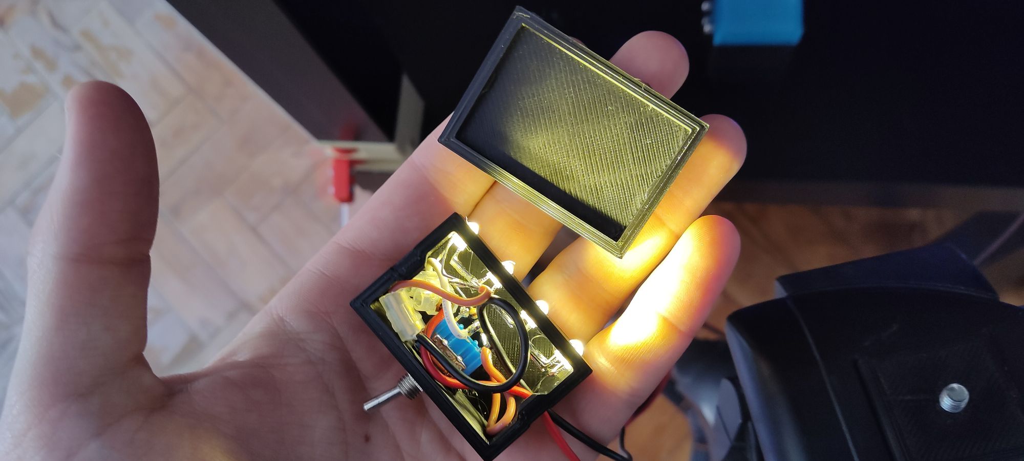 3D printed LED box