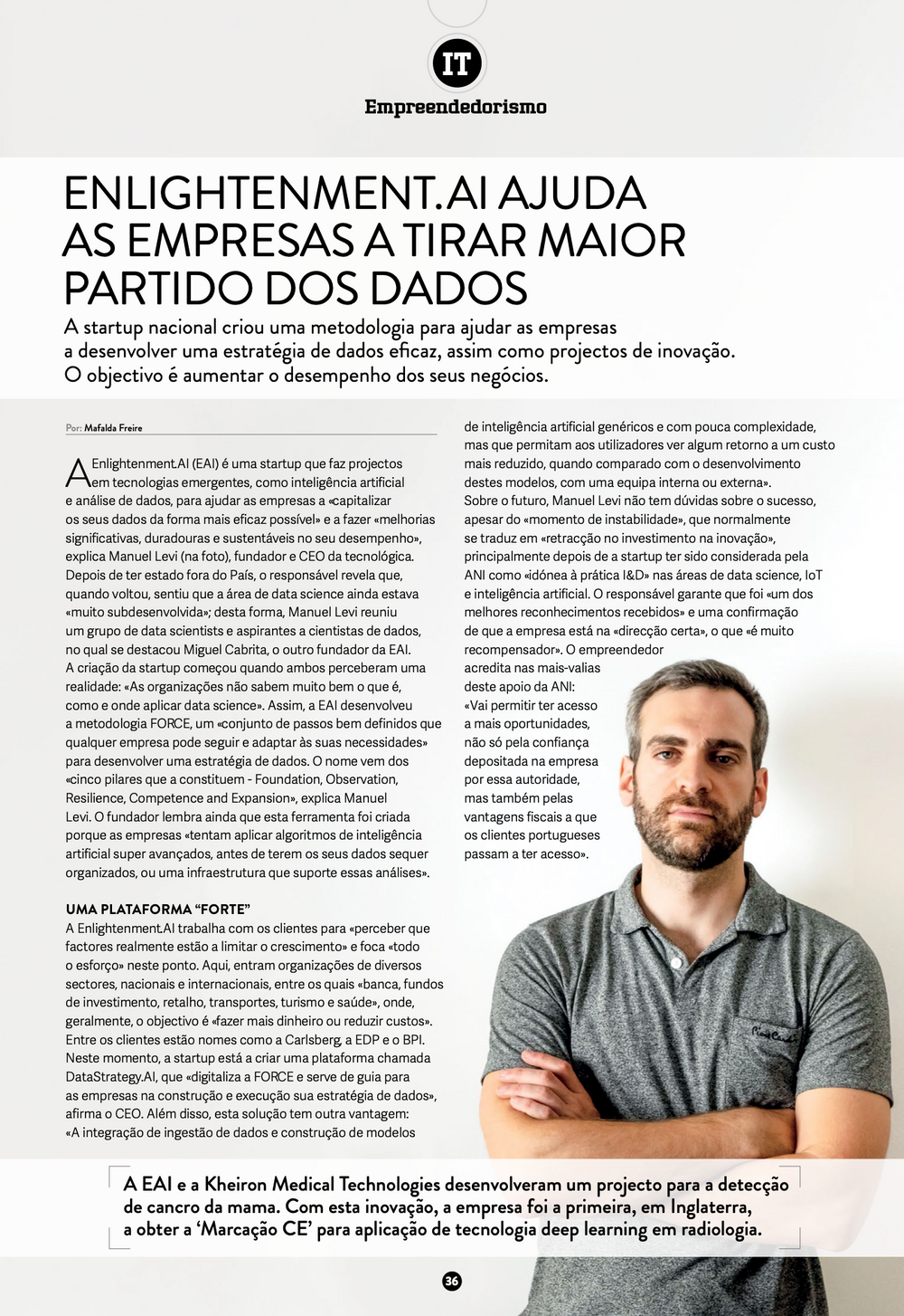 PRESS: "Enlightenment.ai helps companies to take fuller advantage of data" - PCGuia and Business-IT